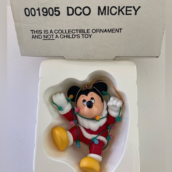 Vintage Disney Grolier "Mickey" Christmas Magic Ornament NIB - Picture 3 of 5
